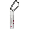 SPF 30 Soy Lip Balm in White Tube w/ Carabiner Clip